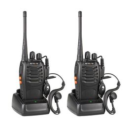 2 pièces Retevis H777 talkie-walkie 16CH 2Way Radio USB avec écouteurs portable talkie-walkie dispositif de communication émetteur Radio5135829