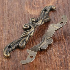 2PCS Retro Pull Handle Bijoux Boîte en bois Boîte de tirages Patrièmes de tiroir antique Patriques accessoires de quincaillerie