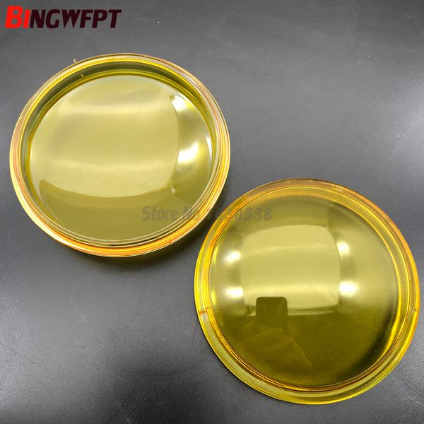 2 pièces de feux antibrouillard ronds de diamètre 90mm, verre trempé jaune Anti-buée pour Nissan Quest Vampira Rogue Presage Tiida Versa NV200