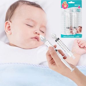 2 pièces/ensemble 10ML bébé nez soin propre aiguille Tube infantile enfant soin aspirateur Nasal nettoyant enfants rhinite laveuse Nasale