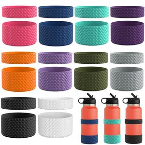 2 piezas/set de 7.5 cm de botas de silicona de diamante de 7.5 cm con tazas de anillo posturas de manga de 12 oz-24 ooz de 20 oz-40 ooz Tumbler 32oz-40 ooz Sport Bottle Water Bottle Bottom