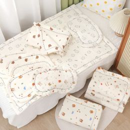 2PCS / Set Baby Bed Mattresspillow Crib matelas né matelas en bas âge en tout-petit pad garçons filles pour bébé ensemble 240419