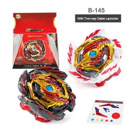 2 pièces/ensemble Beyblades Burst GT B-145 Metal Fusion avec lanceur Spinner Battle Gyro avec ruban à mesurer Horizontal Cyclotron X0528