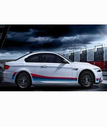 2PCS Set Car 3Color Body Sticker BK étanche pour BMW Pull Decal Sticker240X8869489