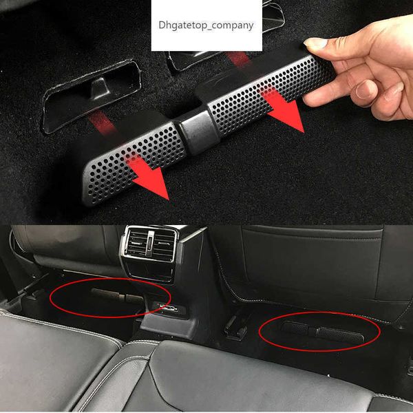 2PCS / SET COUVERTURE AIR AIR AIR POUR SKODA KODIAQ 2016 2018 SIÈGE DE BAT un sous-siège arrière Silaire arrière Climage de la climatisation Couverture de ventilation