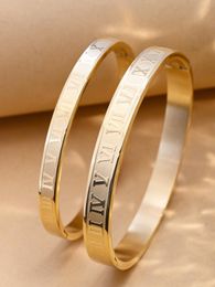 Bracelet de détail en chiffres romains pour Couple, 2 pièces/ensemble