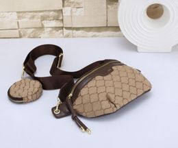 2pcs/set Designer Mens Bag Cintura Ophidia Fanny Pack Bumbag Temperamento Bolsas Bolsas para mujeres Pacetas para el cofre Bolso de hombro Billetera de carrocería Bolso