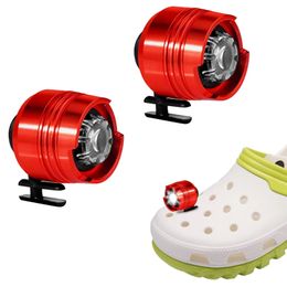 2pcs/set Feaflights para luces Croc Accesorios Decoraciones Decoraciones Pon para calzado para Croc Fit Crocms Jeans Adornos para Zapatos Pin Faros para Croc Croc