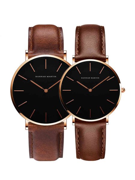 2 pièces/ensemble japon mouvement bracelet en cuir décontracté mode femmes haut marque de luxe étanche pour Couple montres relogio feminino