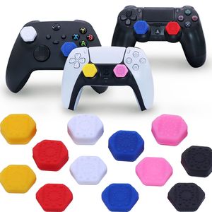 2 stks/set nieuwigheid siliconen analoge thumbstick grepen joystick cover voor ps5 ps4 xbox -serie x één switch pro thumb stick grepen caps