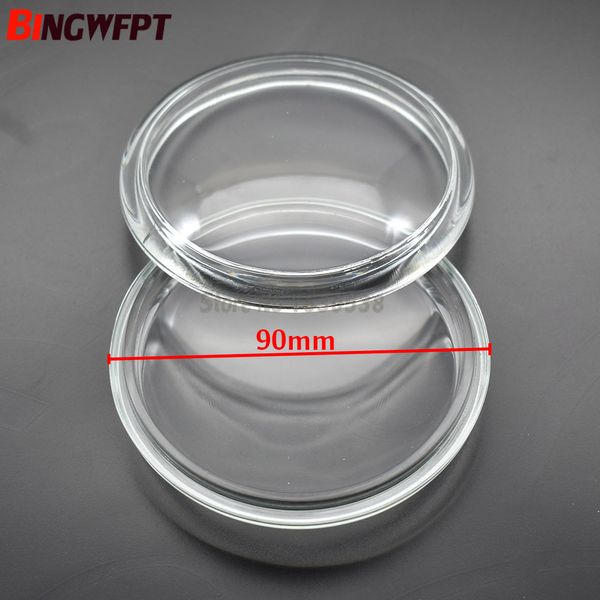 2 pièces/ensemble rond diamètre 90mm antibrouillard lumières verre trempé anti-buée verre pour Opel Vauxhall Corsa Meriva Signum Agila Astra