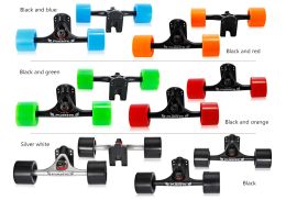 2 stks/set Skateboard Truck met Skate Wheel Riser Pad Lager Hardware Accessoire Installeren Tool voor Skateboard LL