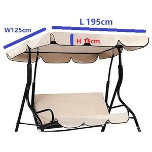 2pcs / ensemble Set imperméable chaise de balançoire haut de pluie du parc de couverture de pluie Swing Souppe à feuille de pluie