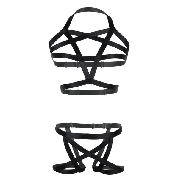 2pcs Sexy Lingerie Set Open Bra et Bottom Erotic Costumes SEXIT