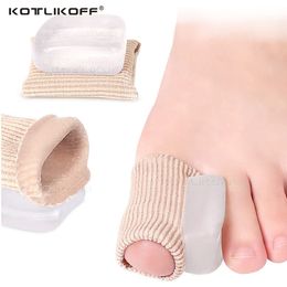 Séparateur d'orteils de pied en Silicone, ajusteur d'hallux Valgus, correcteur de pédicure, soins des pieds, oignon, os du pouce, outil de protection Valgus, 2 pièces