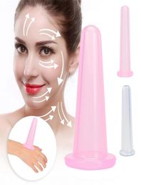 2 pièces pot en Silicone ventouses sous vide canettes pour corps cou Massage du visage aspiration Anti Cellulite tasses ensemble outil de soins de santé 8205296