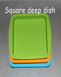 2 шт., силиконовая вощеная тарелка, глубокие противни, квадратная форма, 8x8, пищевой силиконовый контейнер, квадратный силиконовый лоток для концентрата, 4999755