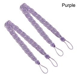 2pcs Style Simple Curtain Holder Rope Traided Satin Rope Curtain Tie Backs Tiebacks Holdbacks Curtain Strap Curtain Accessoires
