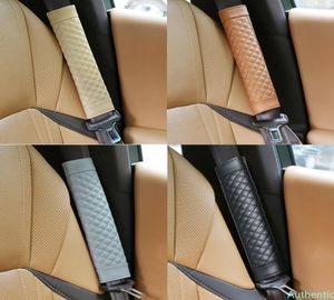 2 pièces housses de ceinture de sécurité de voiture souple en cuir PU coussin de Protection d'épaule coussin protecteur ceintures de sécurité épaule 4 couleurs 1745935