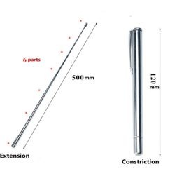 2pcs en acier inoxydable Optométrie rétractable Baton Stick Stick Extension Type Style avec six parties Lunettes Optométrie Shippin8161194
