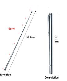 2pcs en acier inoxydable Optométrie Optométrie Baton Stick Stick Extension Type Style avec six pièces Glasse Optométrie Shippin1926483