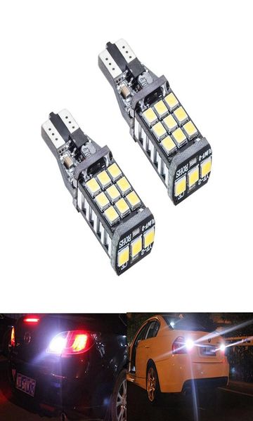 2 pièces T15 W16W 921 912 2835 21SMD LED Canbus erreur feux arrière ampoules voiture feu arrière feu de secours blanc 12 V 24V3338452