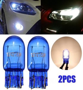 2 uds T20 7443 luz W215W halógena blanca DRL señal de giro parada freno cola bombilla lámpara de coche bombillas de faro 8119891