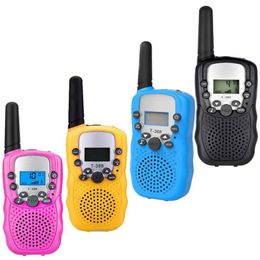 2 pièces t388 talkie-walkie enfants 2 pièces radio pour enfants talkie-walkie enfants cadeau d'anniversaire jouets pour garçons filles 100 3000m gamme