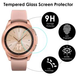 2 uds Protector de pantalla de vidrio templado para Samsung Galaxy Watch 46mm 42mm 45mm 41mm película protectora de pantalla Anti explosión