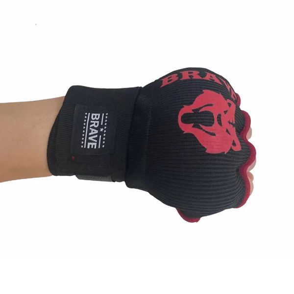 2 pièces gants de boxe en éponge épaissie réglable MMA Muay Thai boxe gants d'enveloppement des mains Sanda combat boxe équipement de protection des mains 240119
