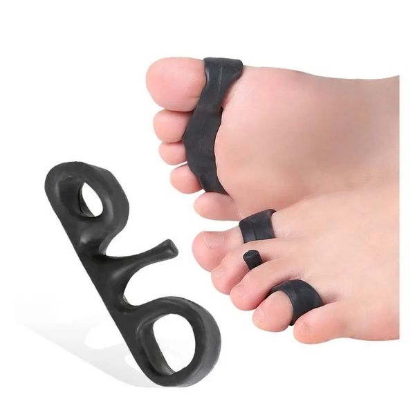 2pcs Toe séparateur Correcteur osseur lisseur Silicone Gel Fingers Protector Bunion Adjudion Foot Care Tool Feet Massager