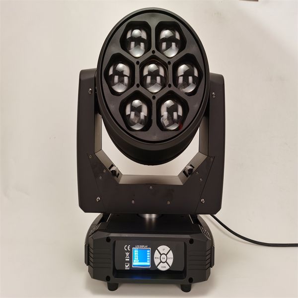 2 uds Top LED Wash 7*40W rgbw 4 en 1 dmx mini Zoom Beam Led cabeza móvil bee eye Light para Dj Live Party Shows stage