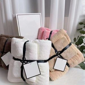 2 stks handdoeken set Desinger gezicht handdoek en bad groot zwembad deken super zachte huis hotel reizen gebruik badkamer spa duurzame luxe douche handdoek snel drogen 8 kleuren