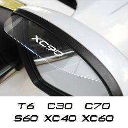 2pcs transparent de la voiture de voiture pour la pluie pour Volvo XC90 XC60 C30 T6 S60 C70 XC40 V40 XC70 V70 V60 V50 S80 S40 AWD V90