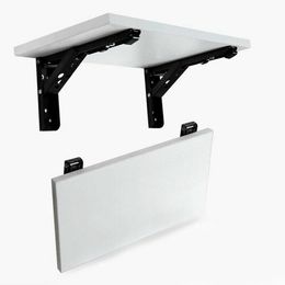 2pcs Triangle Pliant Angle Bracket avec vis de correspondance 60 kg de support lourd Mur de support étagères de table de banc réglable