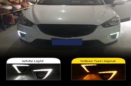 2 pièces relais de style clignotant 12V led feux de jour drl de voiture avec trou de phare antibrouillard pour Mazda cx5 cx5 cx 5 2012 2013 2014 20153352583