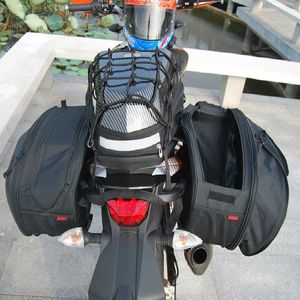 2pcs Sacs de saco de moto à la forme universelle Sac à bagages Sacs de selle de rangement latérale