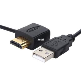 2 stks USB 20 HD Man-vrouw Adapter Connector 05 M Lader Connector Kabel Voeding Kabel voor Computer laptop Universele Vhidh