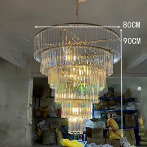 2 stcs Wedding Hall Stage plafond decoratie feest decoratief licht acryl kroonluchter bruiloft rekwisieten meerlagige kristal lamp ijs strip hanger