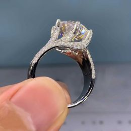 2 stcs Wedding Rings Huitan 10 mm kubieke zirconia trouwringen Ring voor vrouwen