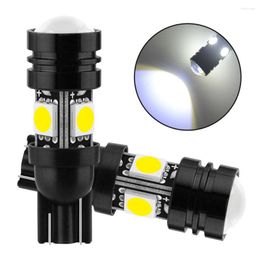 2 stks wit roodblauw LED -wig 196 168 4SMD auto -lamp breedte kentekenplaat lens licht spreiding lampen cob