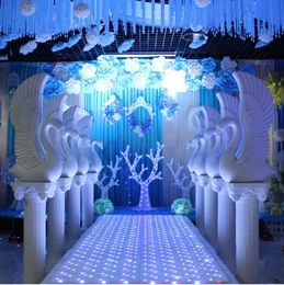 2 uds cisne blanco boda columna romana fiesta área de bienvenida decoración Photo Booth Props Pilar suministros envío gratis