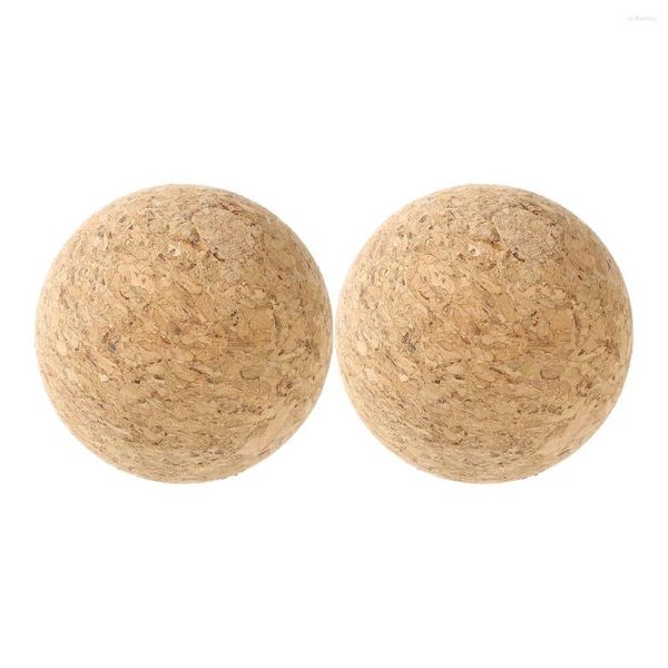 2 pièces boules de liège de vin bouchons de Carafe ronds bouchons de bouteille en bois de chêne bouchons anti-poussière décanteur de brassage à la maison