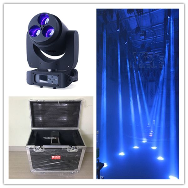 2 pièces avec boîtier de vol led faisceau lavage tête mobile zoom 3x60w Bee Eye 4 en 1 Rgbw tête mobile scanner Led zoom Dj éclairage