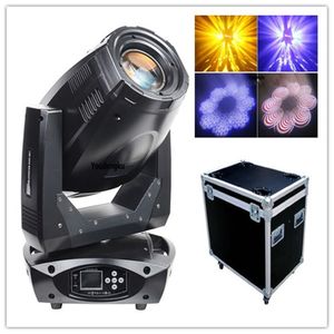 Projecteur led à tête mobile 300w, 2 pièces, éclairage professionnel à haute luminosité, faisceau lavage r17 iris, éclairage de scène et de fête avec étui de transport