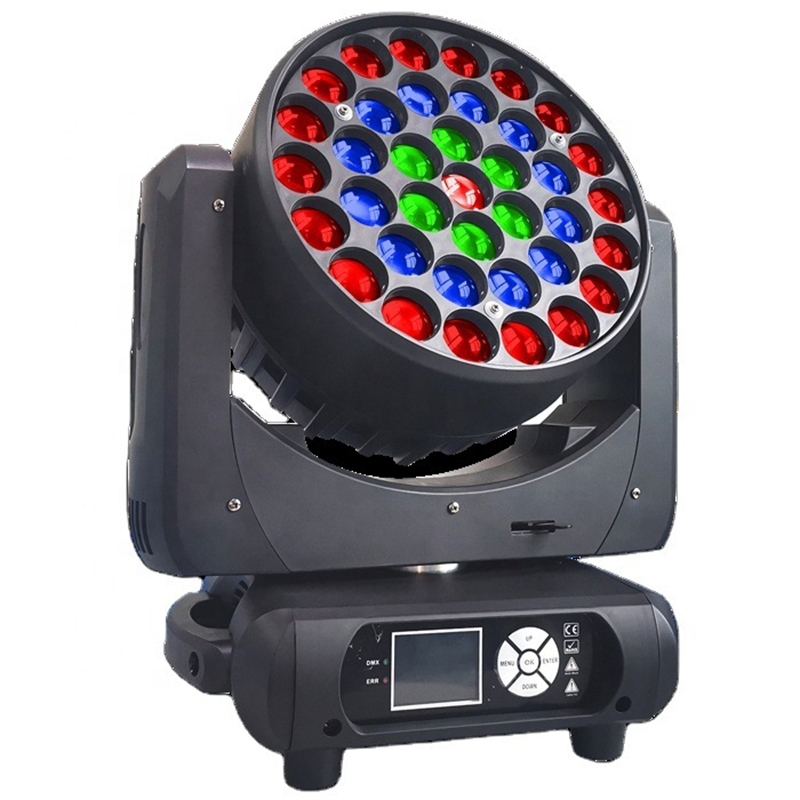 2pcs Zoom Wash Aura Hareketli Baş LED 37x15W RGBW 4 In 1 LED DMX aşama Disko Hareketli Kafa Işıkları