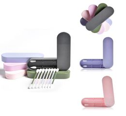 2PcsBox coton-tige réutilisable nettoyage des oreilles Silicone lavable tampons de maquillage bâtons doux Flexible maquillage outils Kit Drop1828984