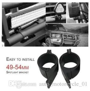 2 pcslot 4954mm Bull Bar rouleau Tube de montage vélo Support pinces lumière LED Support de Support pour véhicules tout-terrain voitures 0014964474