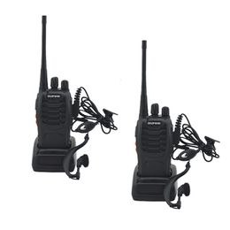 2pcslot baofeng bf-888s walkie talkie uhf bidioute radio baofeng 888s uhf 400-470mhz 16ch émetteur-récepteur portable avec oreillette 240430