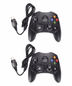 2PCSlot Fashion Black Wired Gaming Controller Game Pad Joystick voor Microsoft Xbox S System Type 2 Gamepad met 147m Cable2158504
